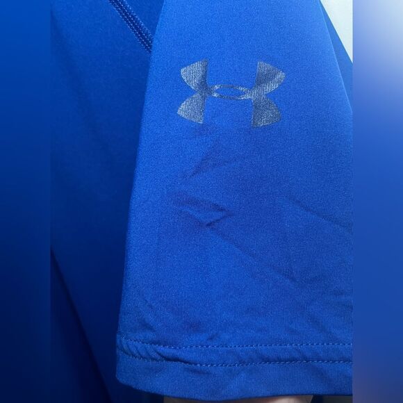 Under Armour Baywatch 1/2 Zip Rashguard Size L Blue - Picture 5 of 7